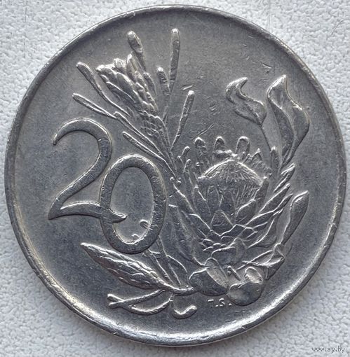 ЮАР 20 центов 1977 г.