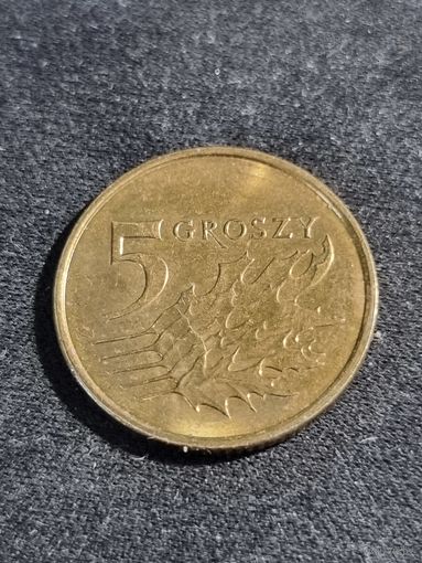 Польша 5 грошей 2017
