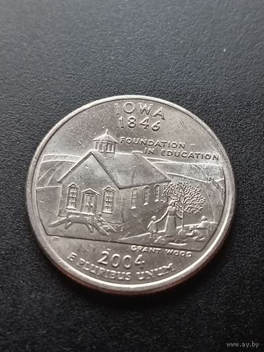 США 25 центов  2004 г. Р - Айова