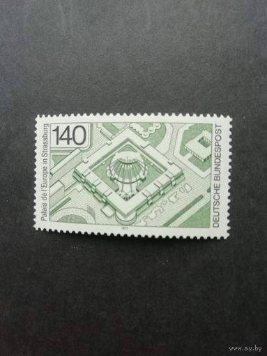 ФРГ 1977 Марка "Открытие Дворца Европы в Страсбурге" (чистая**) Mi.921 каталог 2.20 евро