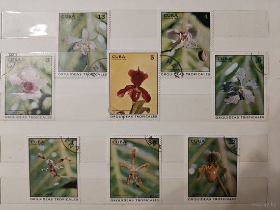 РАСПРОДАЖА КОЛЛЕКЦИИ. Куба, марки "цветы"