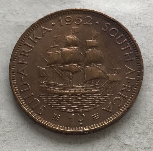 ЮАР 1 пенни 1952 Георг VI - последний год правления