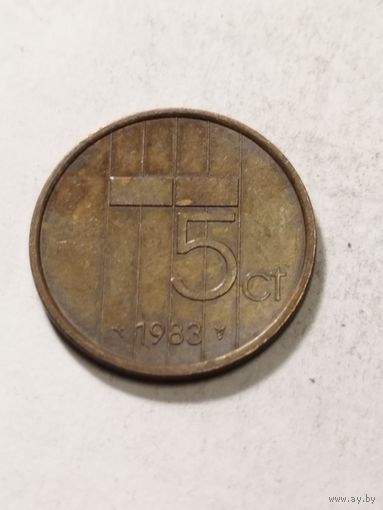 Нидерланды 5 центов 1983