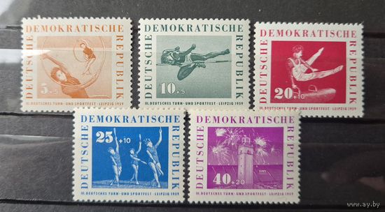 Германия, ГДР 1959 г. Mi.707-711 MNH** полная серия