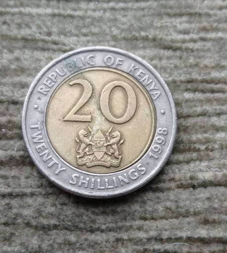 Werty71 Кения 20 шиллингов 1998 Биметалл