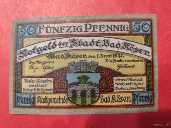 Нотгельд Германия 50 пфеннингов 1921