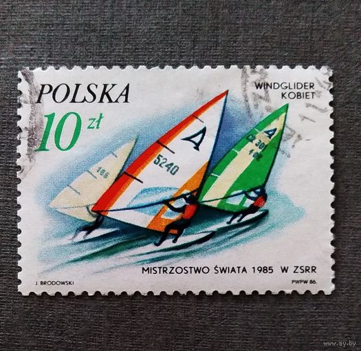 Марка Польша 1986 год Чемпионат мира