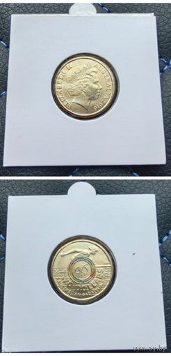 Распродажа!!! Австралия 2 доллара (XV летние Паралимпийские игры, Рио-де-Жанейро 2016) 2016 г. UNC