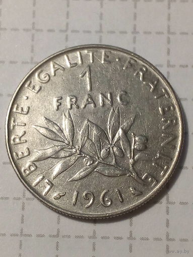 1 франк Франция 1961 год