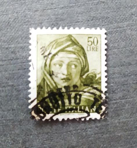 Марка Италия 1961 год Фреска