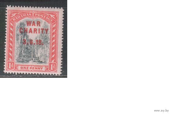 Багамы-1919,(Мих.63)  * , Британские колонии, Стандарт,Надп., Военный налог(одиночка)