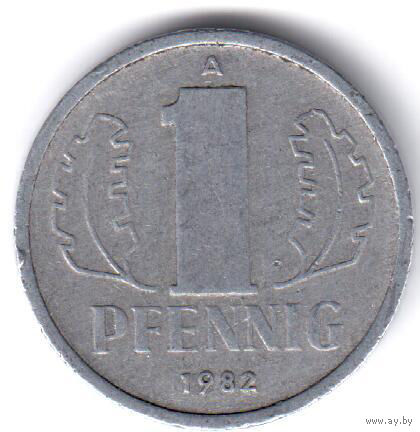 ГДР. 1 пфенниг. 1982 г.