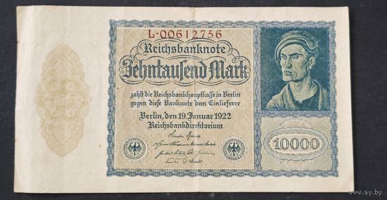 1922 год Германия 10000 марок