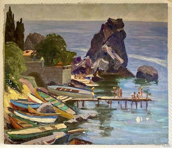 Журавков Ф.Н.;70/80см;х/м;У Черного моря