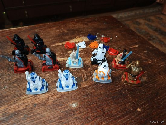 Star Wars Kinder joy Киндер Звёздные войны все 8 игрушек