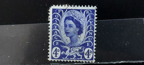 РАСПРОДАЖА. ВЕЛИКОБРИТАНИЯ 1958г. Регион Уэльс. Полная серия. Гаш.