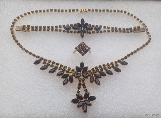 Все лоты с 1р.Редкий Набор Браслет Кольцо Колье цена за все