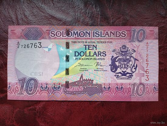10 долларов Соломоновы острова 2017 г.