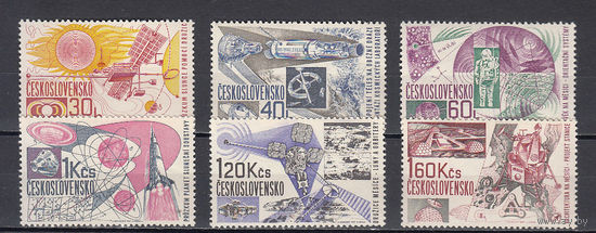 Космос. Чехословакия. 1967. 6 марок. Michel N 1688-1693 (6,0 е)