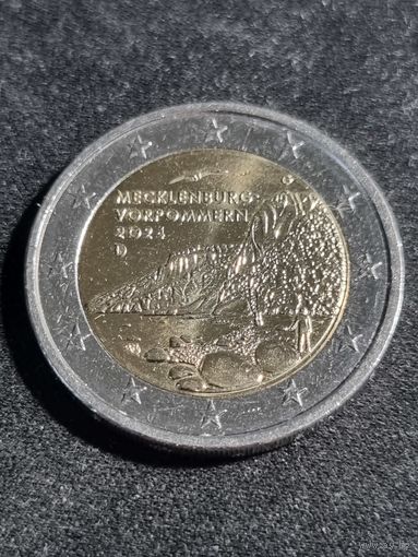 Германия 2 евро 2024 Мекленбург-Передняя Померания G Unc