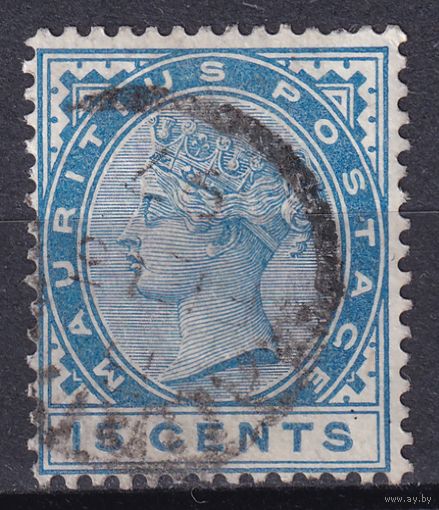 19.BrKM. Великобритания. Колонии. Маврикий. Виктория. Стандарт. 15C. 1894 г. Mi.#81.