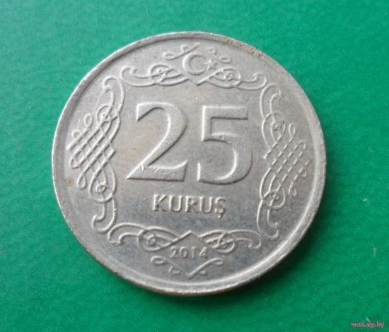 25 курушей Турция 2014 г.в.