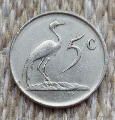 ЮАР 5 центов 1984 года, UNC. Фламинго.
