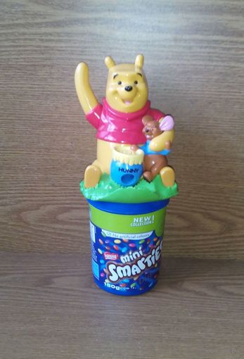 V Диспенсер Медвежонок Винни Пух и Крошка Ру (Winnie the Pooh, Baby Roo, Dispenser, дозатор для конфет драже) Аналог фигурок M&Ms эмэмдэмс. Disneyana Дисней Нестле Nestle Smarties Minis. Z