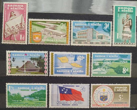 Самоа, 1962 г. полная серия SG239-48 MNH