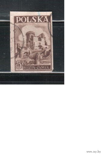Польша-1946,(Мих.441) гаш.  ,  Стандарт, Замок