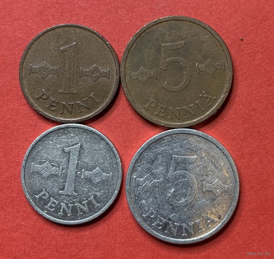 Финляндия 4 монеты