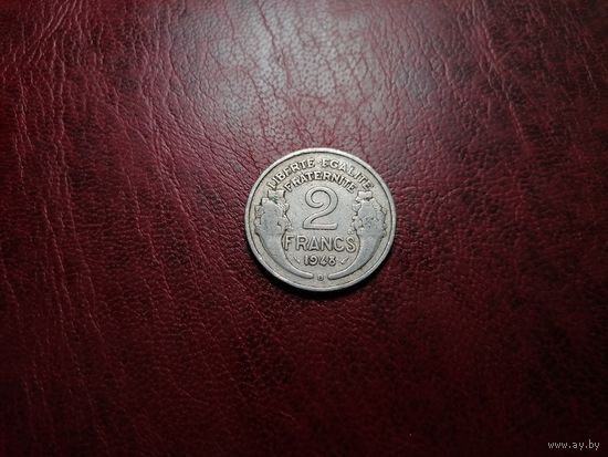 Франция 2 франка 1948 "B" - Бомон-ле-Роже
