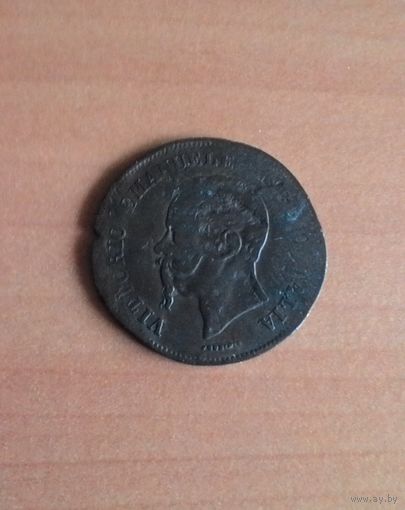 Италия, 5 чентезимо 1861 года*