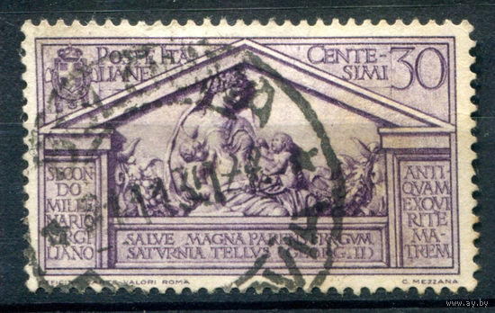 Италия (Королевство) - 1930г. - 2000 лет с Дня Рождения Вергилия, 30 с - 1 марка - гашёная [Mi 348]. #1-It-6-B-1