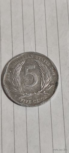 Карибы 5 цент 2008