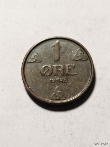 Норвегия 1 оре 1948
