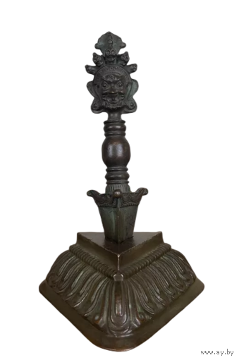 Статуэтка Пурба Махакала с подставкой Индия Медный сплав