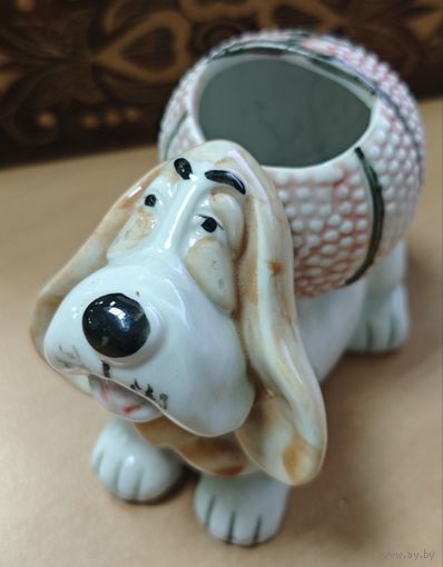 Фарфор статуэтка. Бобик Копилка