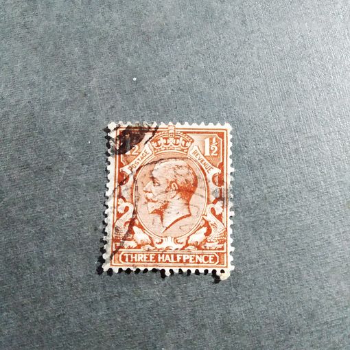 Марка Великобритания 1912 год Король
