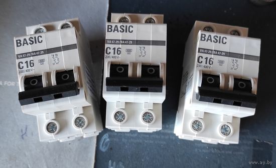 Автомат 4.5кА ВА47-29 2Р 16А С, EKF