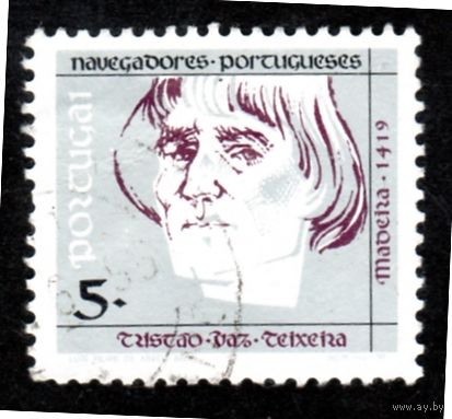 Португалия.Ми-1819.Тристао Вас Тейшейра. Серия: путешественники. 1990.