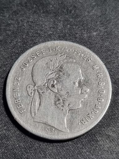 Венгрия 1 форинт (гульден) 1879 (пореже)