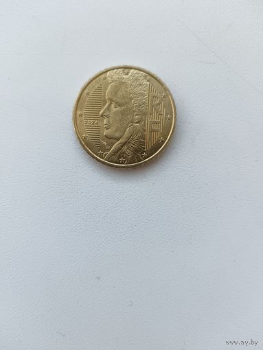 Франция. 50 центов 2024 год