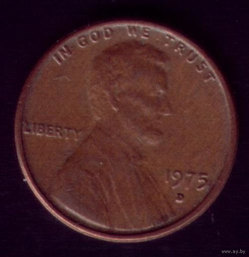 1 цент 1975 год D США