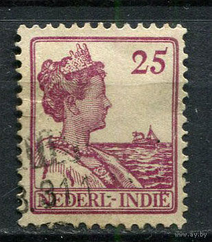 Нидерландская Индия - 1914/1915 - Королева Вильгельмина 25С - [Mi.120] - 1 марка. Гашеная.  (Лот 63Gt)-T41P57