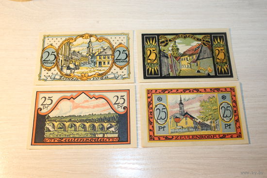 Нотгельды 1921 года, 4 шт.