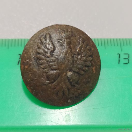 Пуговица мундирная, младших чинов, "Орлик", (Польша), находка, в сохране.