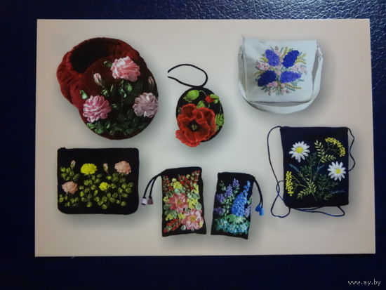 Календарик 2013 г.  Изготовление изделий с авторской вышивкой лентами.