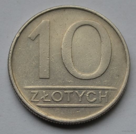 Польша, 10 злотых 1986 г.