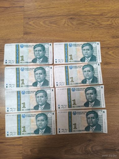 1 самони 1999 год Таджикистан. Земля зелено-желтая